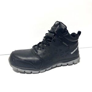 Reebok Mens Sublite Cushion Mid Work Sneaker Black Size 12W